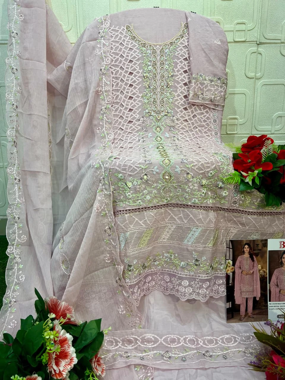 Bilqis B 213 EFGH - Pakistani Suit Design