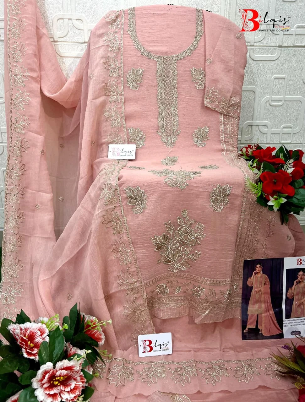 Bilqis B 236 ABCD - Pakistani Suit Design