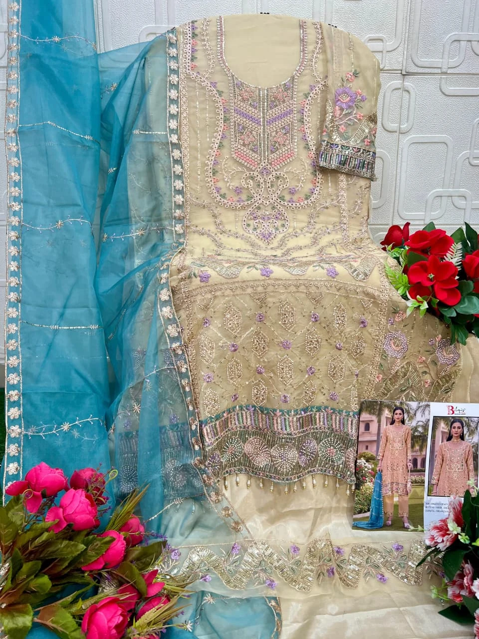 Bilqis B 241 EFG - Pakistani Suit Design