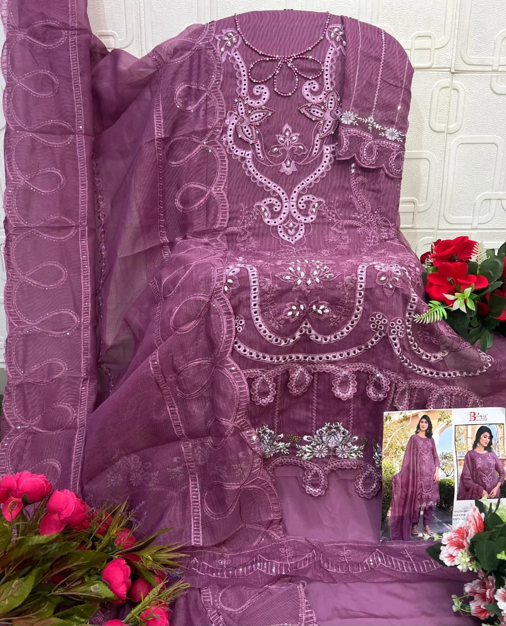 Bilqis B 245 ABCD - Pakistani Suit Design