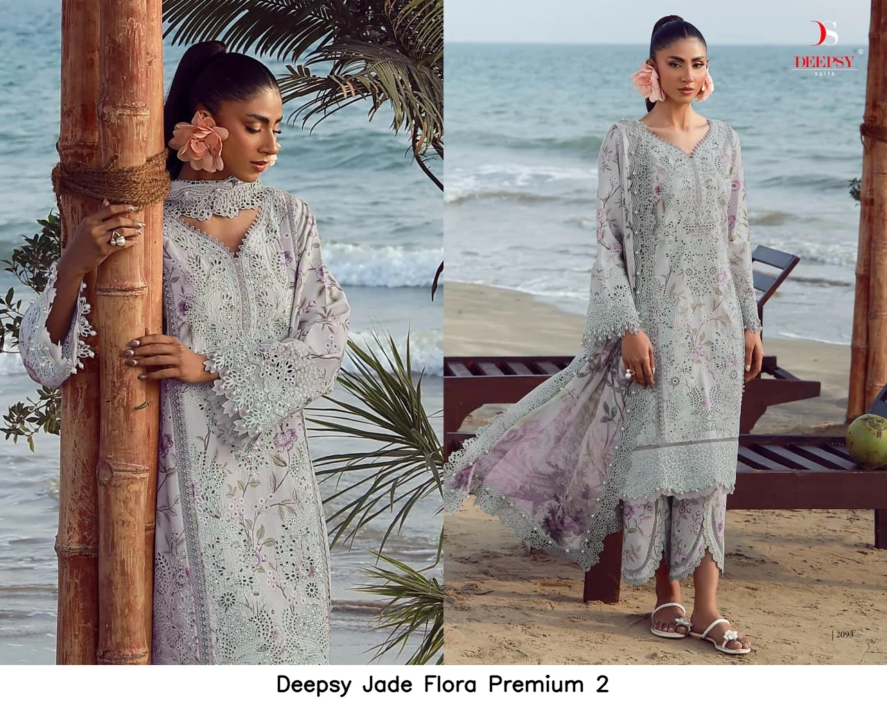 Deepsy Jade Flora Premium 2 - Chiffon Dupatta 6