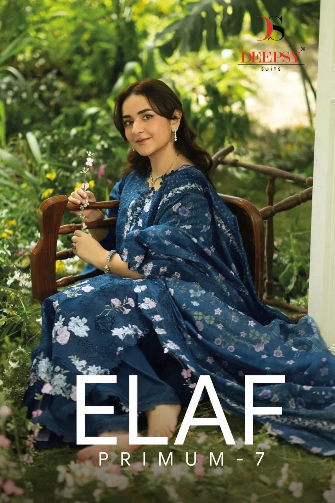 Deepsy Premium 7 Luxury Lawn Elaf - Pakistani Suit Design