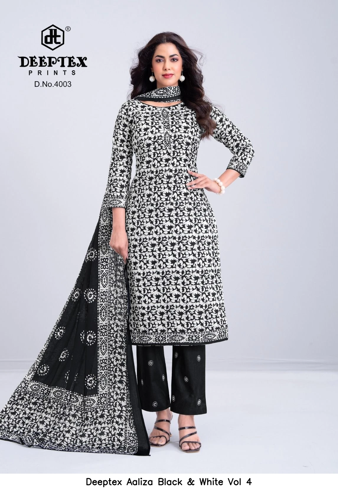 Deeptex Aaliza Black & White Vol 4