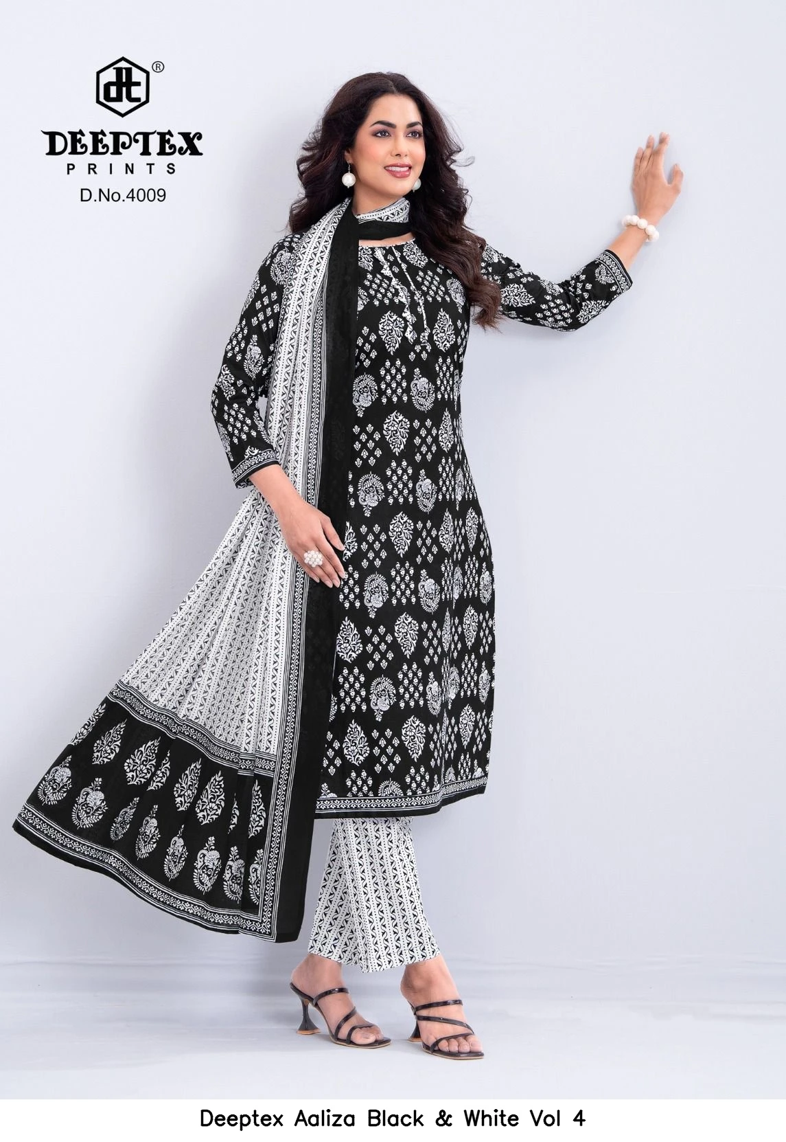 Deeptex Aaliza Black & White Vol 4