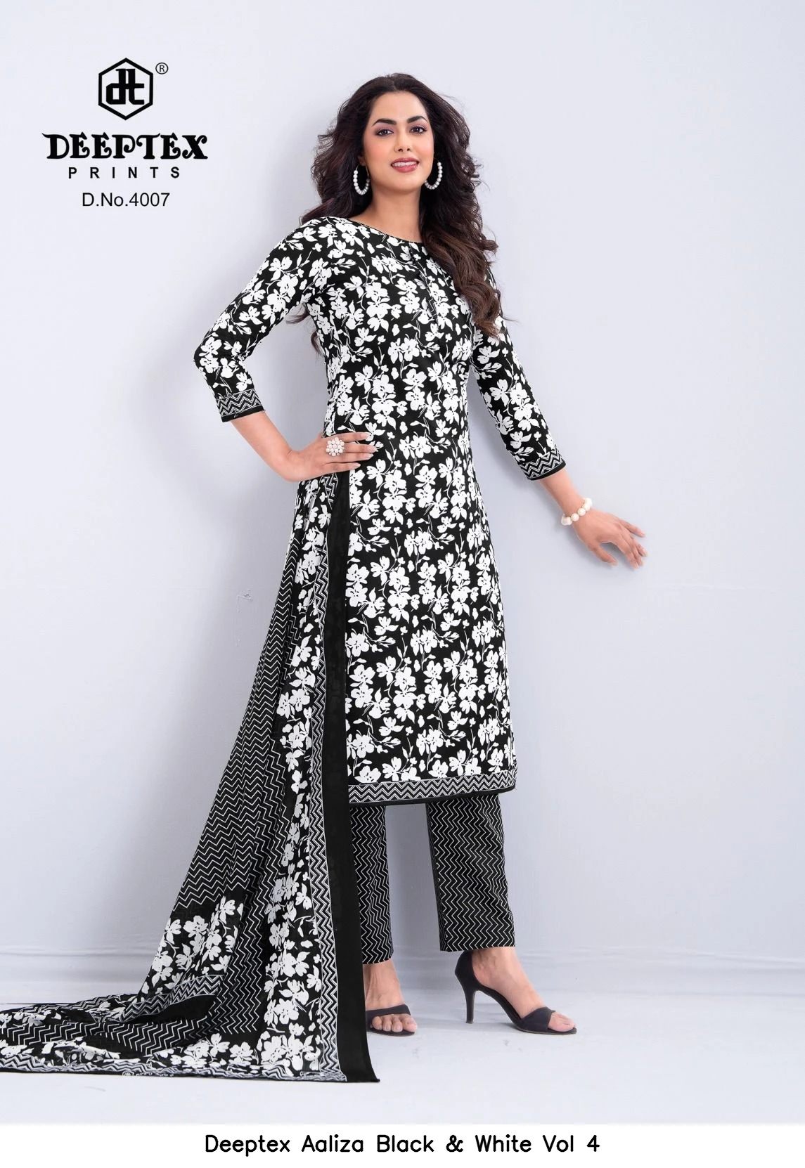 Deeptex Aaliza Black & White Vol 4
