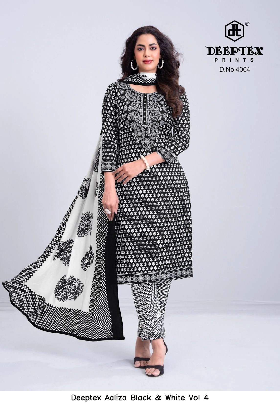Deeptex Aaliza Black & White Vol 4
