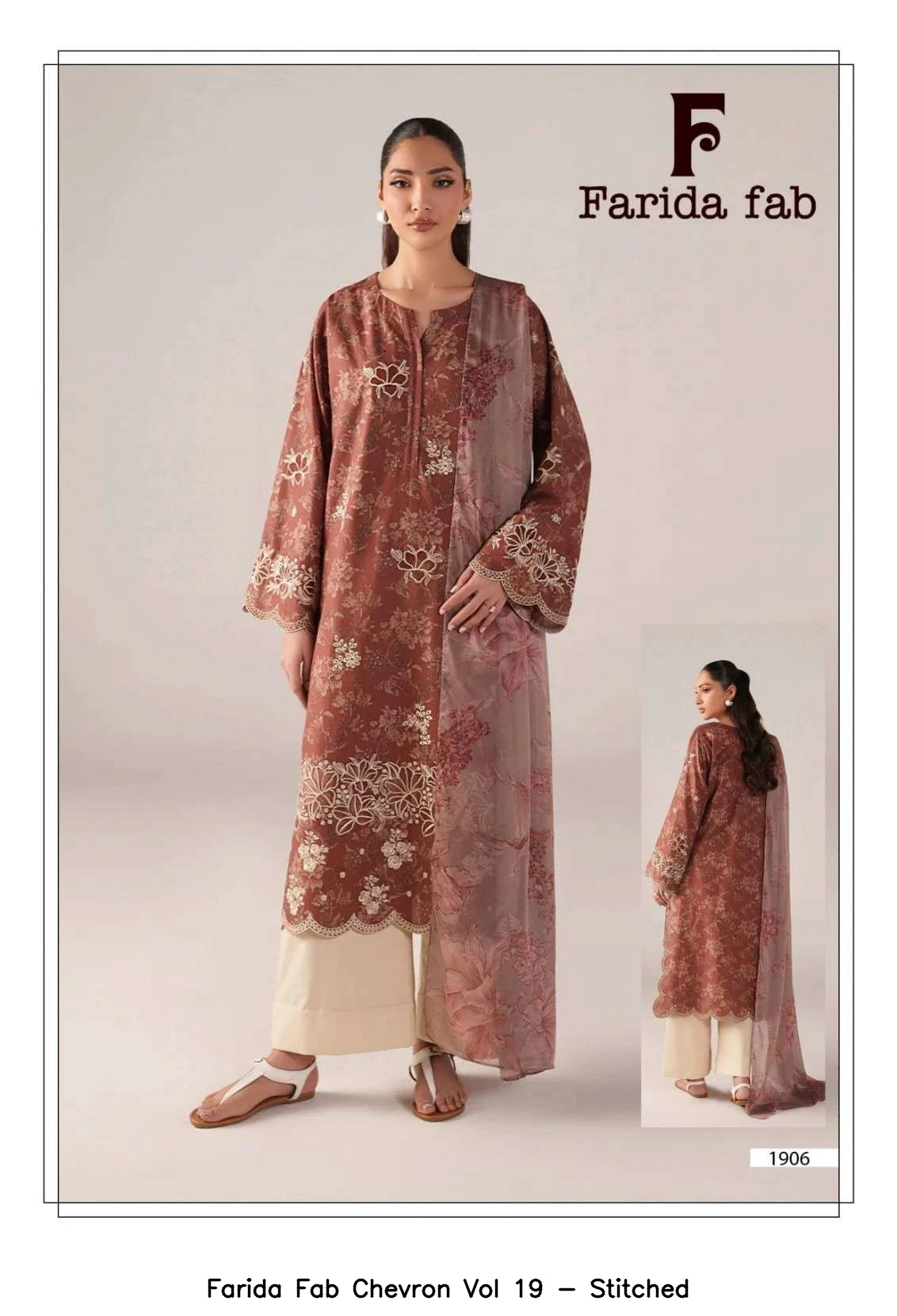 Farida Fab Chevron Vol 19 - Stitched 2