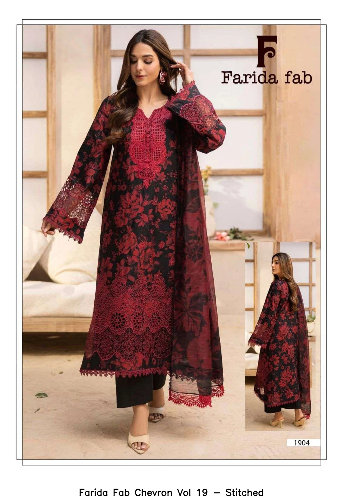 Farida Fab Chevron Vol 19 - Stitched 3