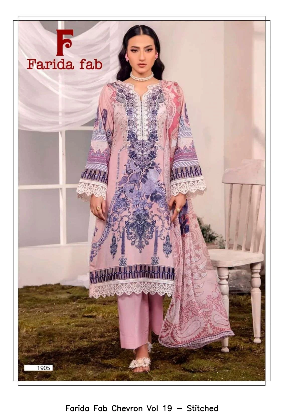 Farida Fab Chevron Vol 19 - Stitched 4