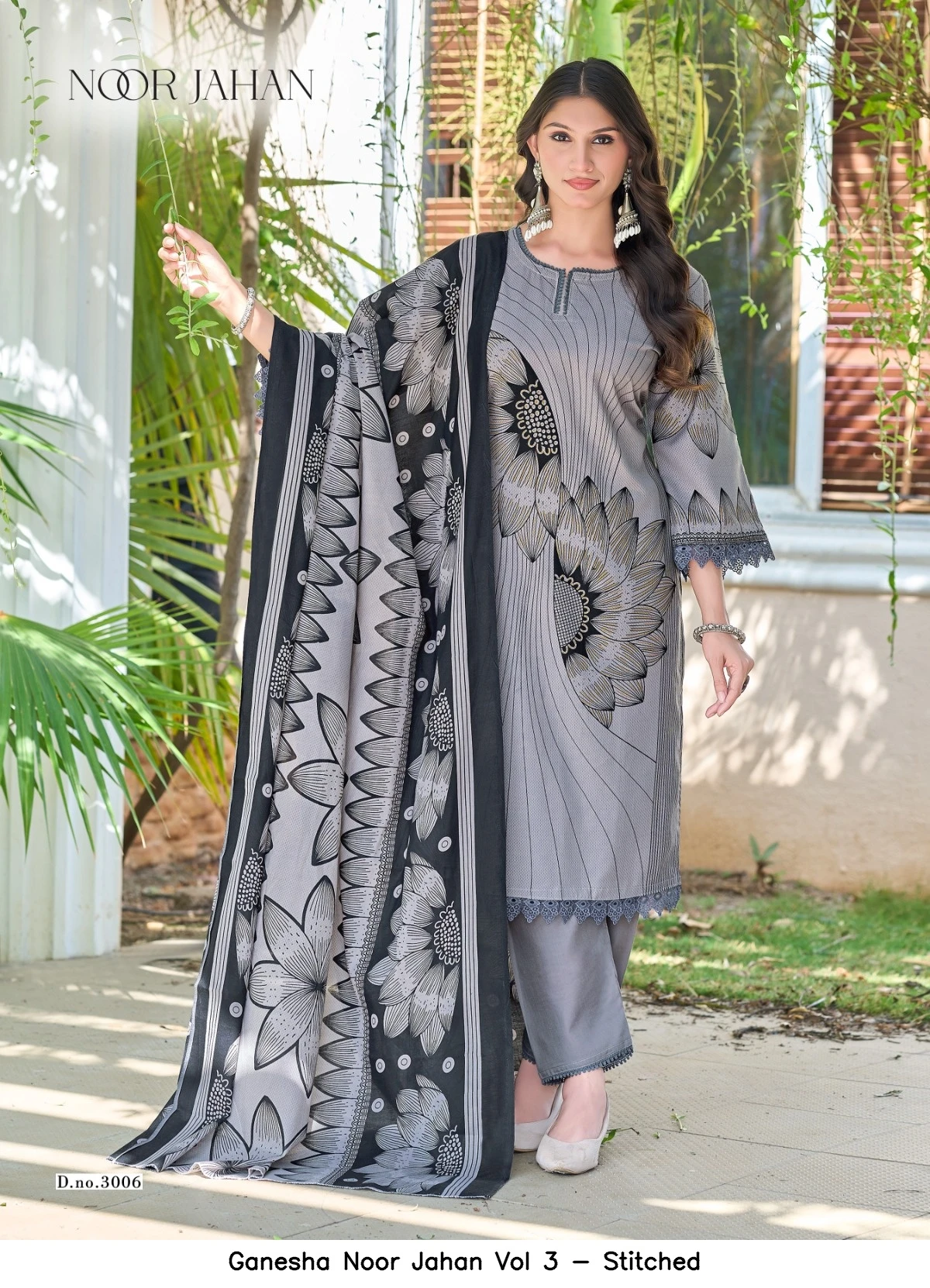 Ganesha Noor Jahan Vol 3 - Stitched
