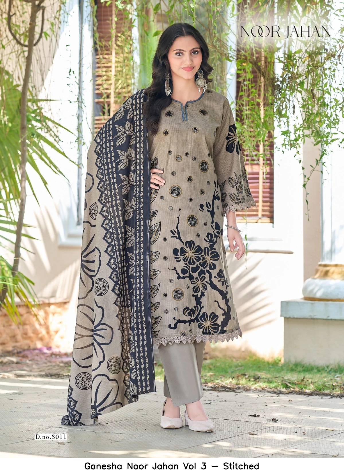 Ganesha Noor Jahan Vol 3 - Stitched