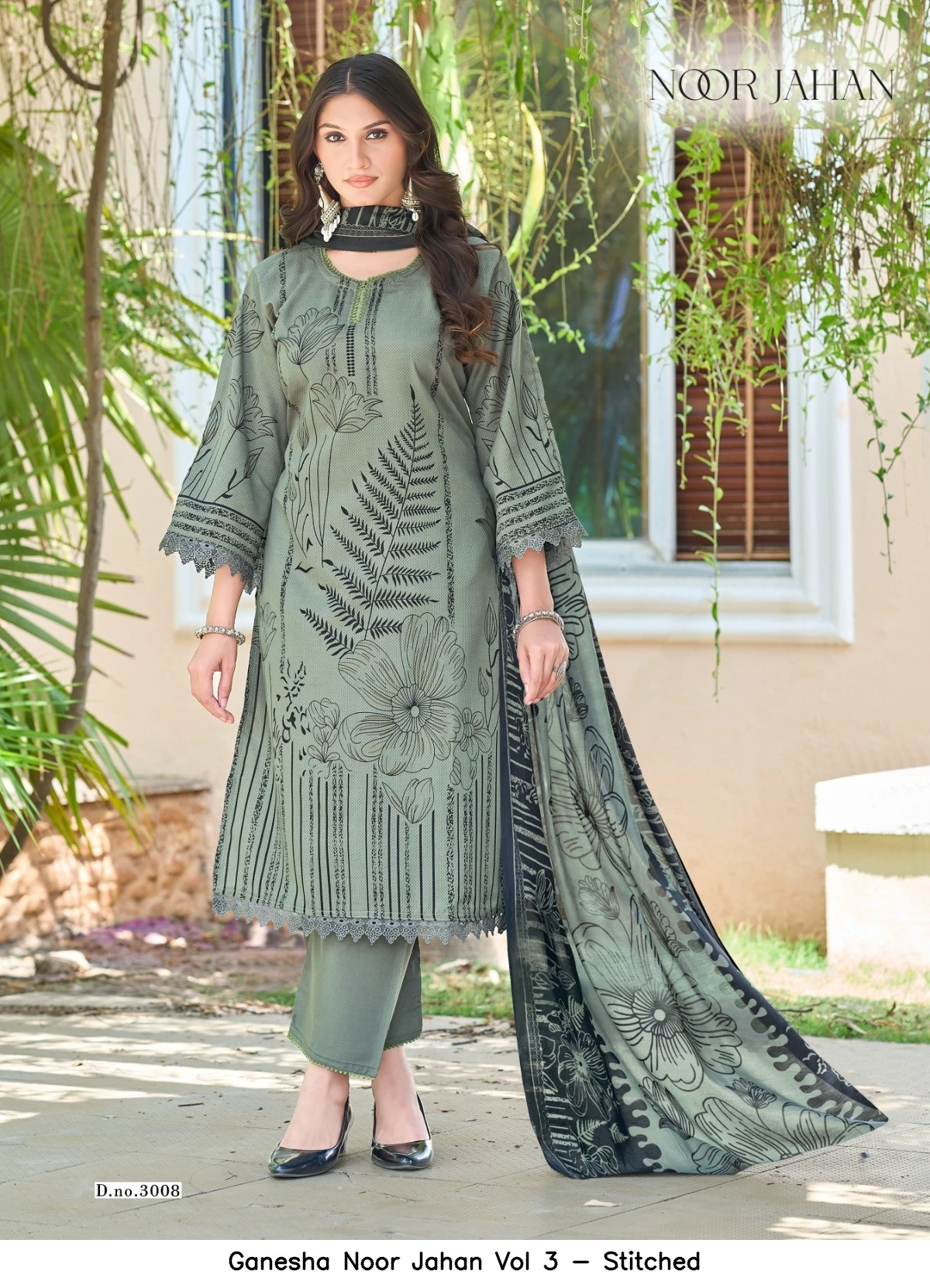 Ganesha Noor Jahan Vol 3 - Stitched