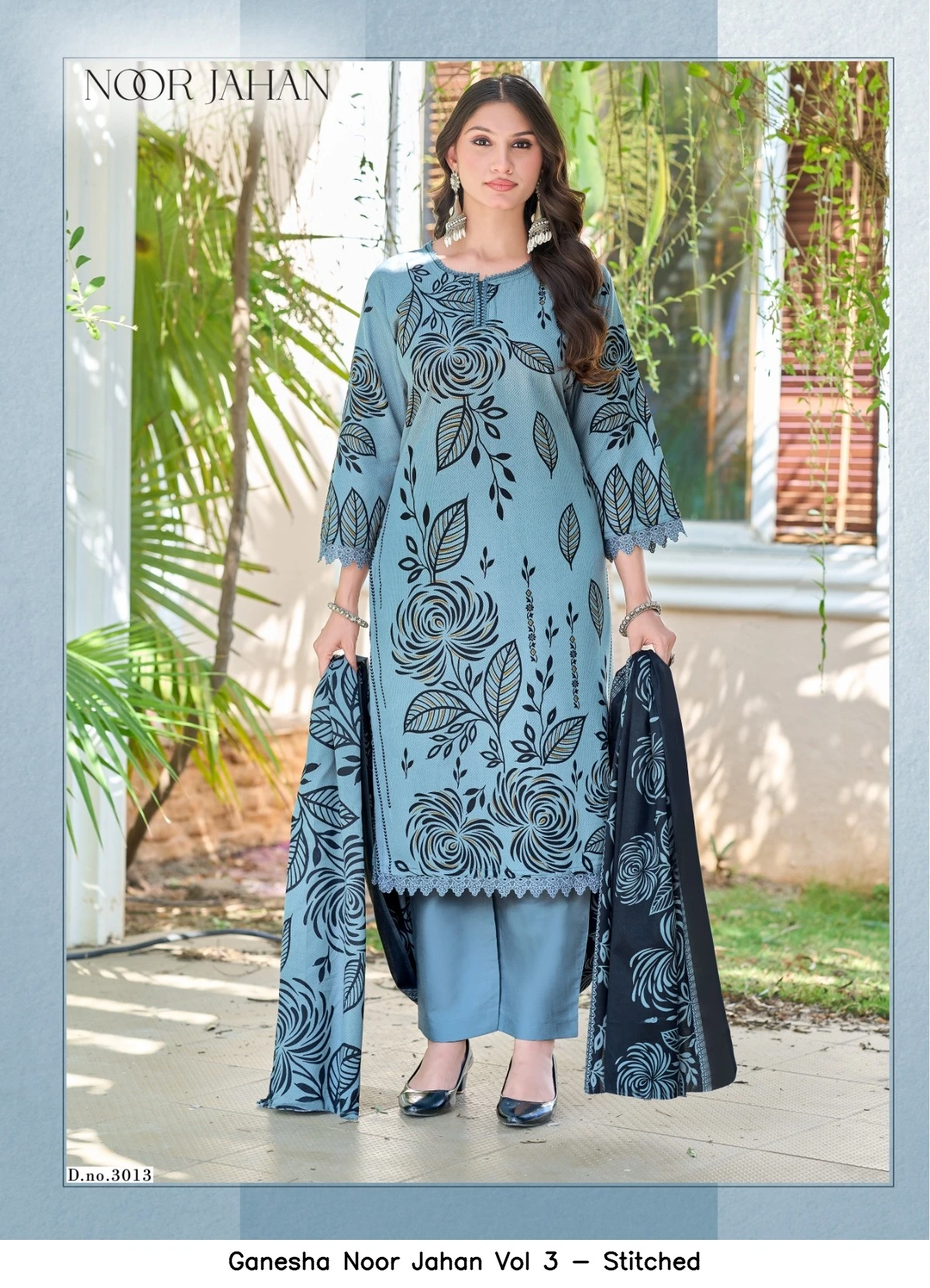 Ganesha Noor Jahan Vol 3 - Stitched