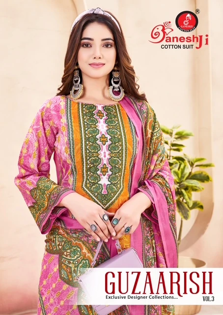 Ganeshji Guzaarish Vol 3 Karachi Dress Material - Pakistani Suit Design