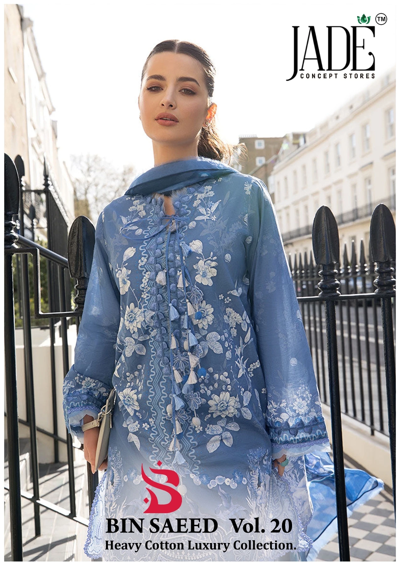 Jade Bin Saeed Vol 20 - Pakistani Suit Design