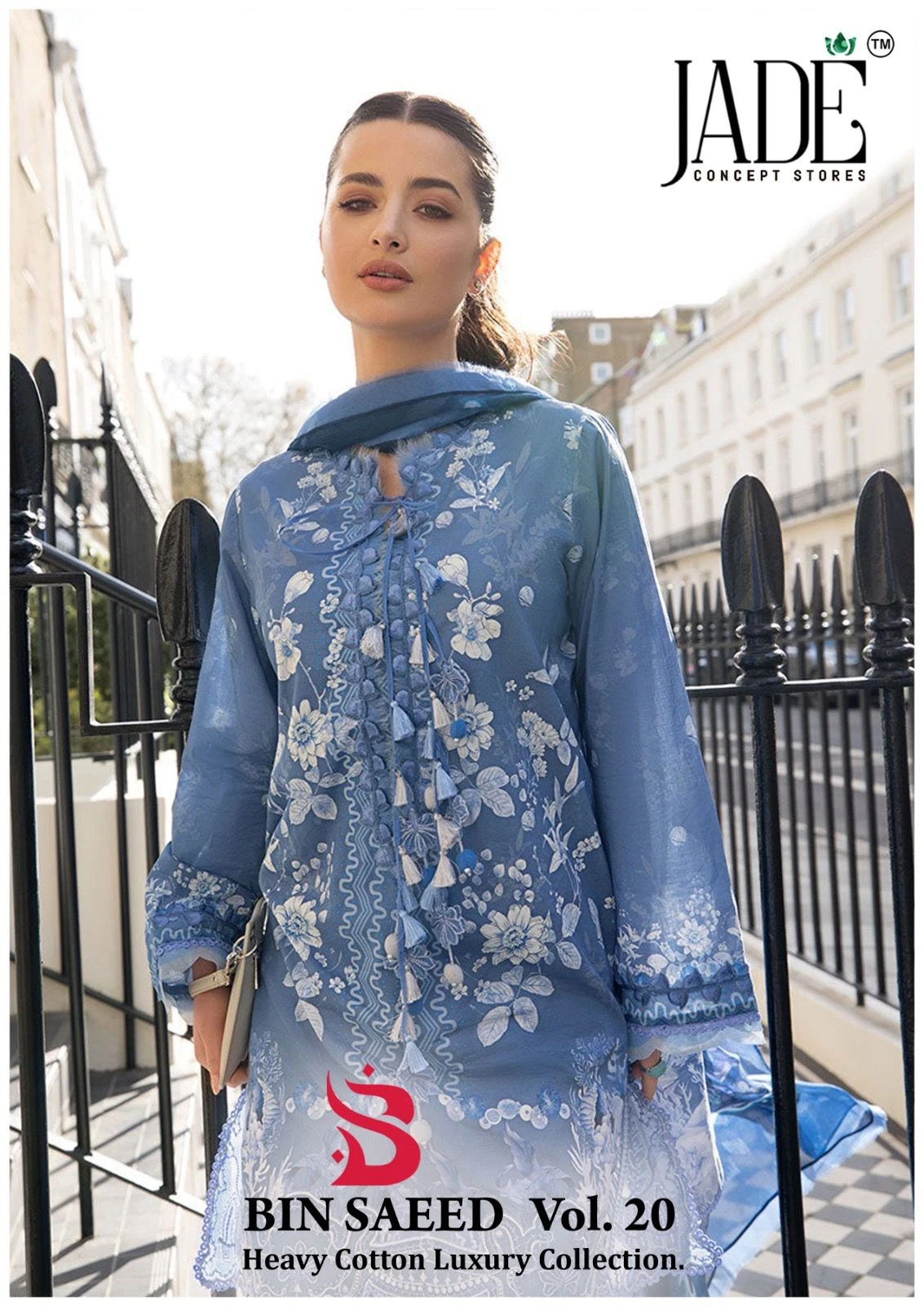 Jade Bin Saeed Vol 20 Unstiched - Pakistani Suit Design