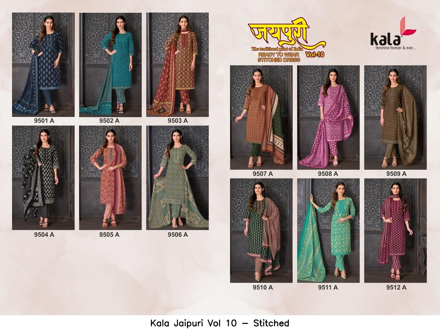 Kala Jaipuri Vol 10 - Stitched