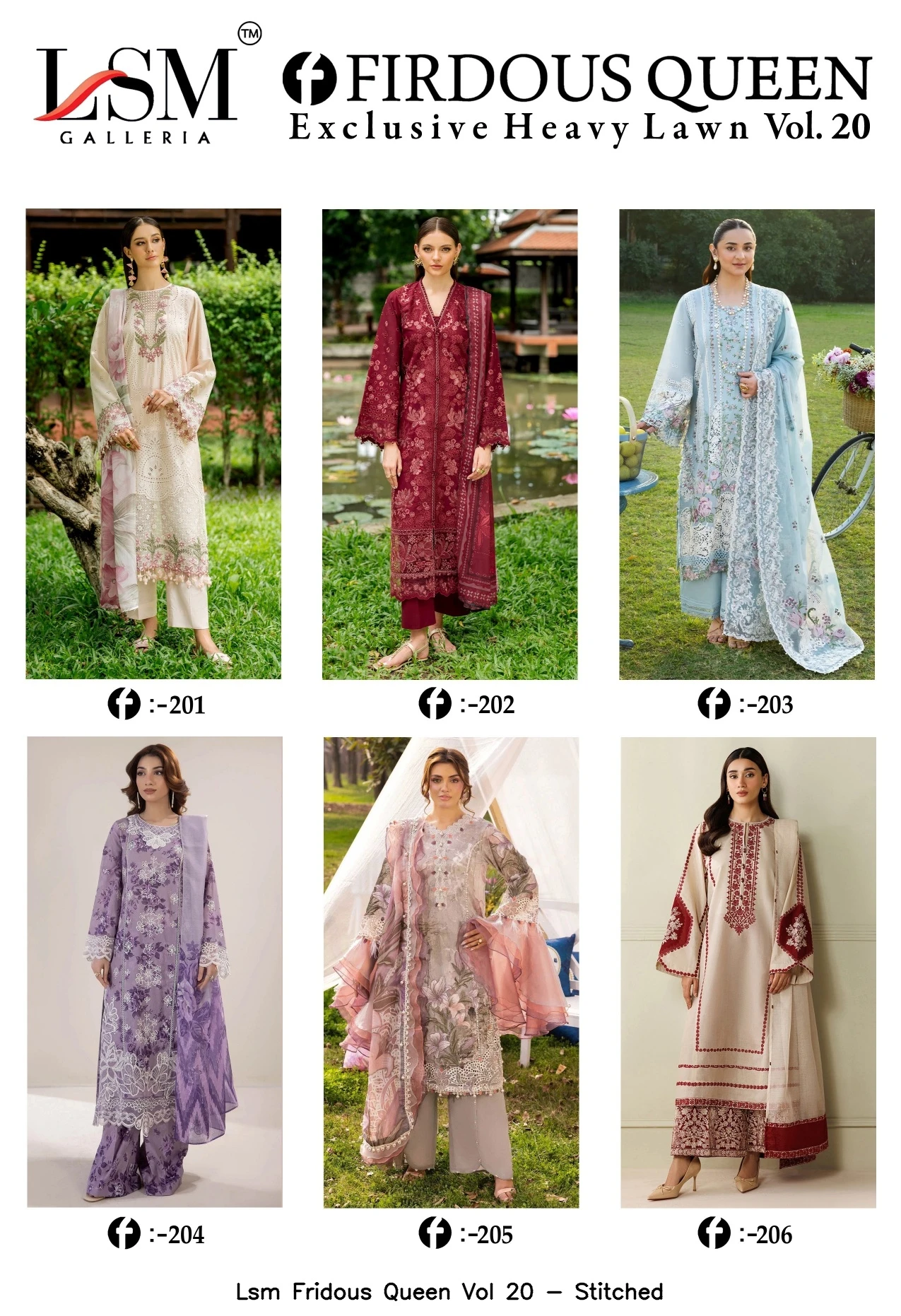 Lsm Fridous Queen Vol 20 - Stitched
