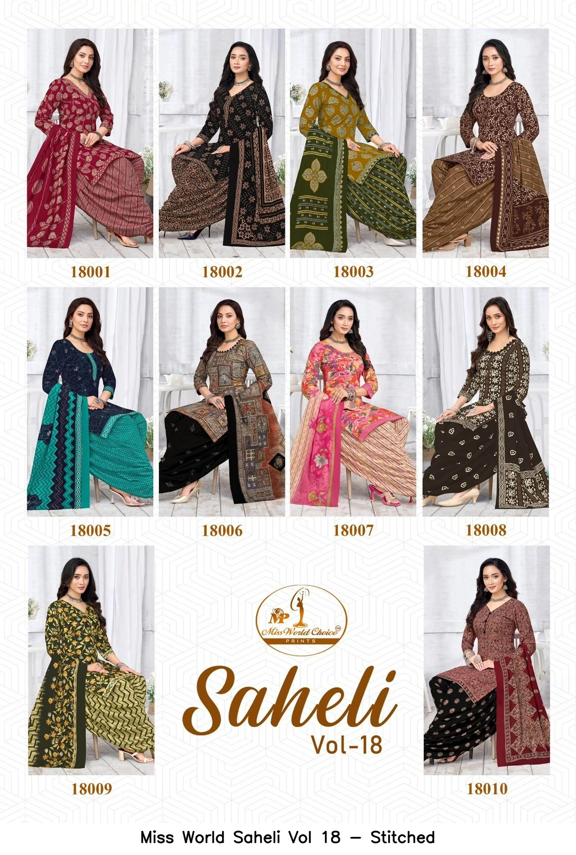 Miss World Saheli Vol 18 - Stitched