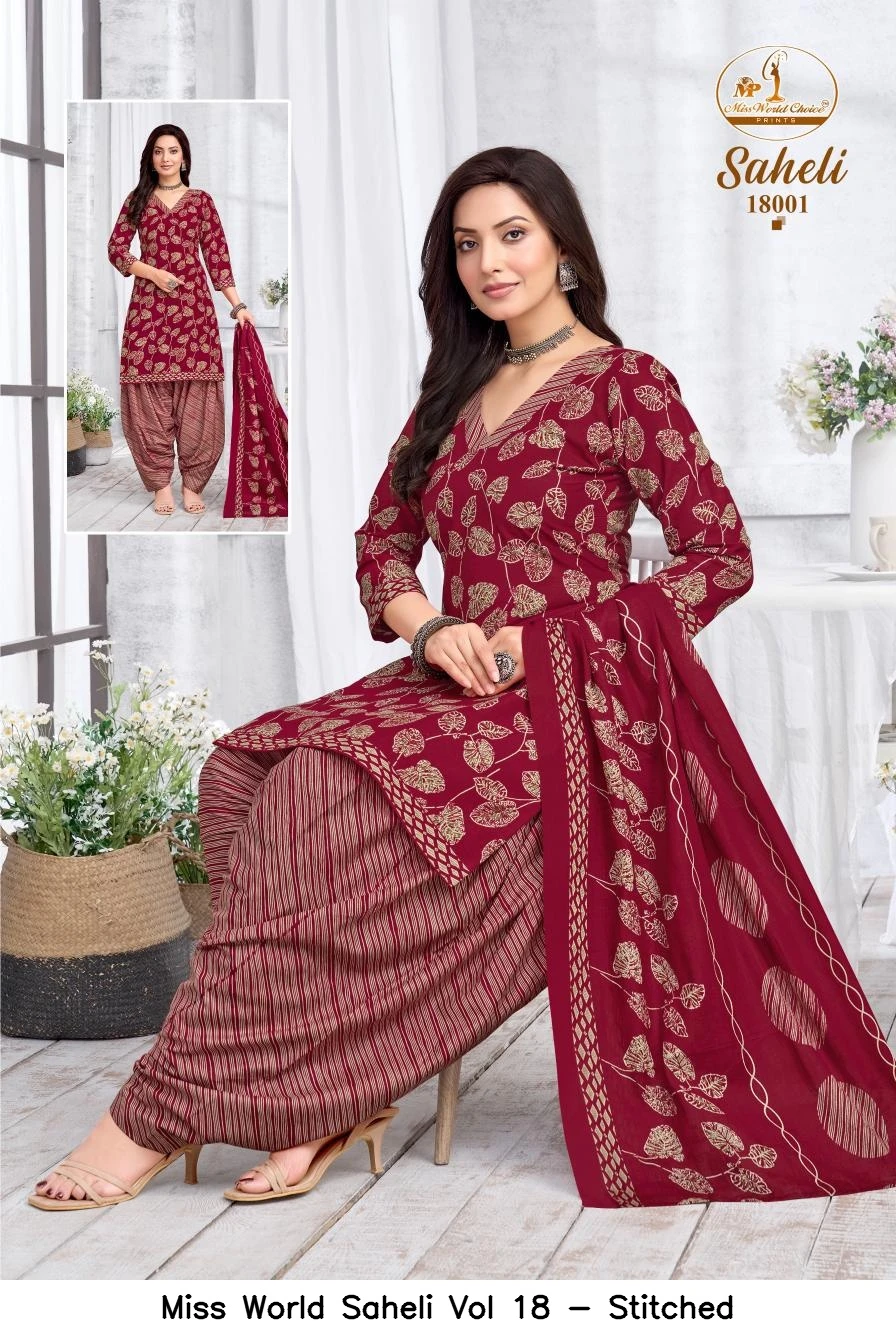 Miss World Saheli Vol 18 - Stitched