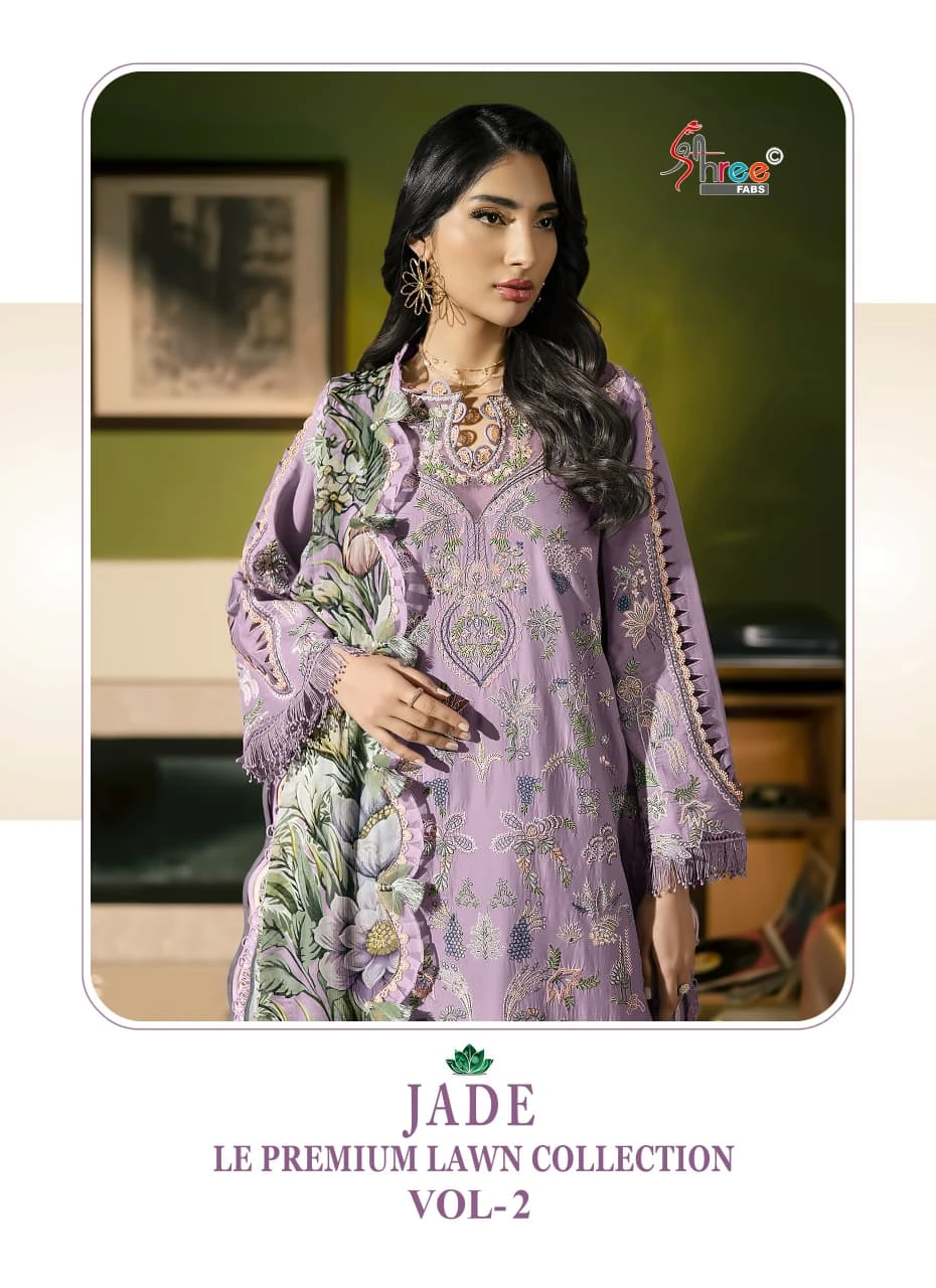Shree Fabs Jade Le Premium Lawn Collection Vol 2 - Pakistani Suit Design