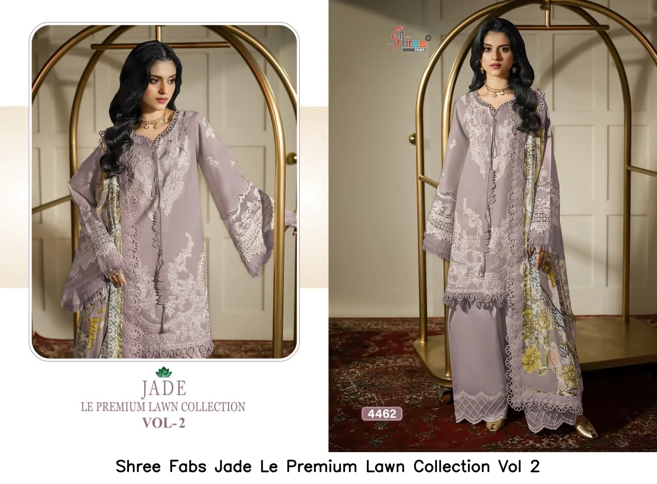 Shree Fabs Jade Le Premium Lawn Collection Vol 2 - Chiffon Dupatta 4