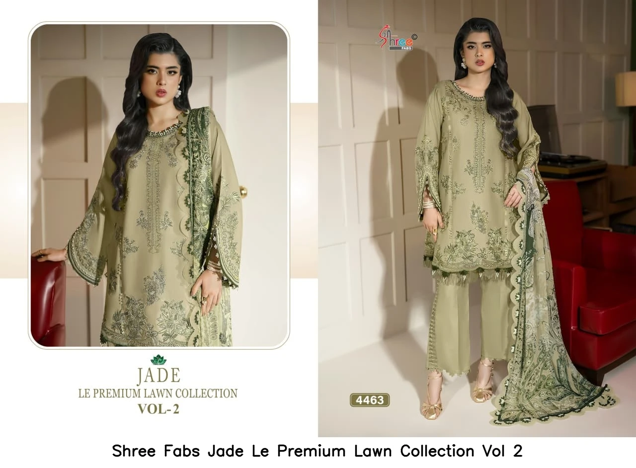 Shree Fabs Jade Le Premium Lawn Collection Vol 2 - Chiffon Dupatta 5