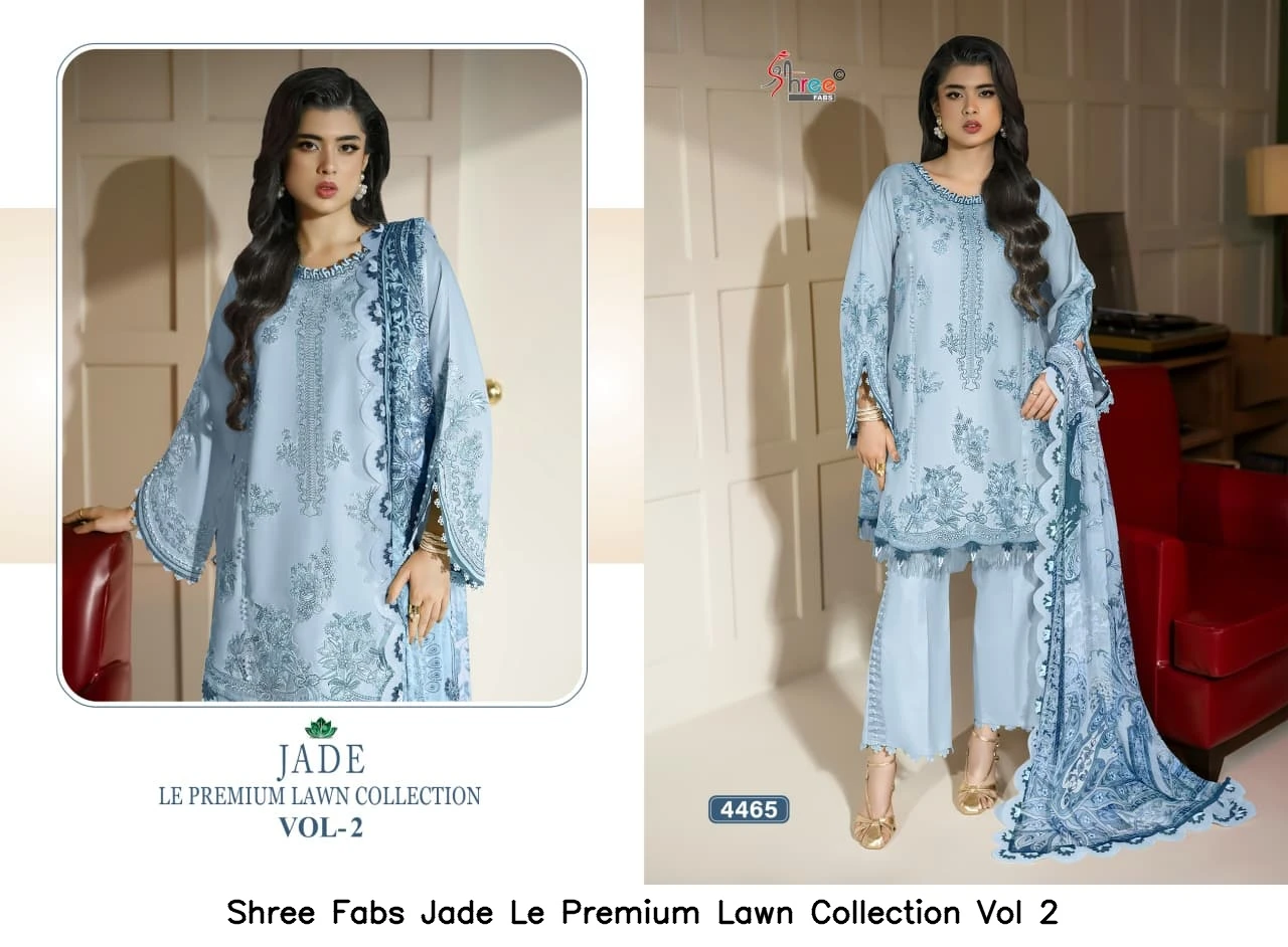 Shree Fabs Jade Le Premium Lawn Collection Vol 2 - Chiffon Dupatta 6