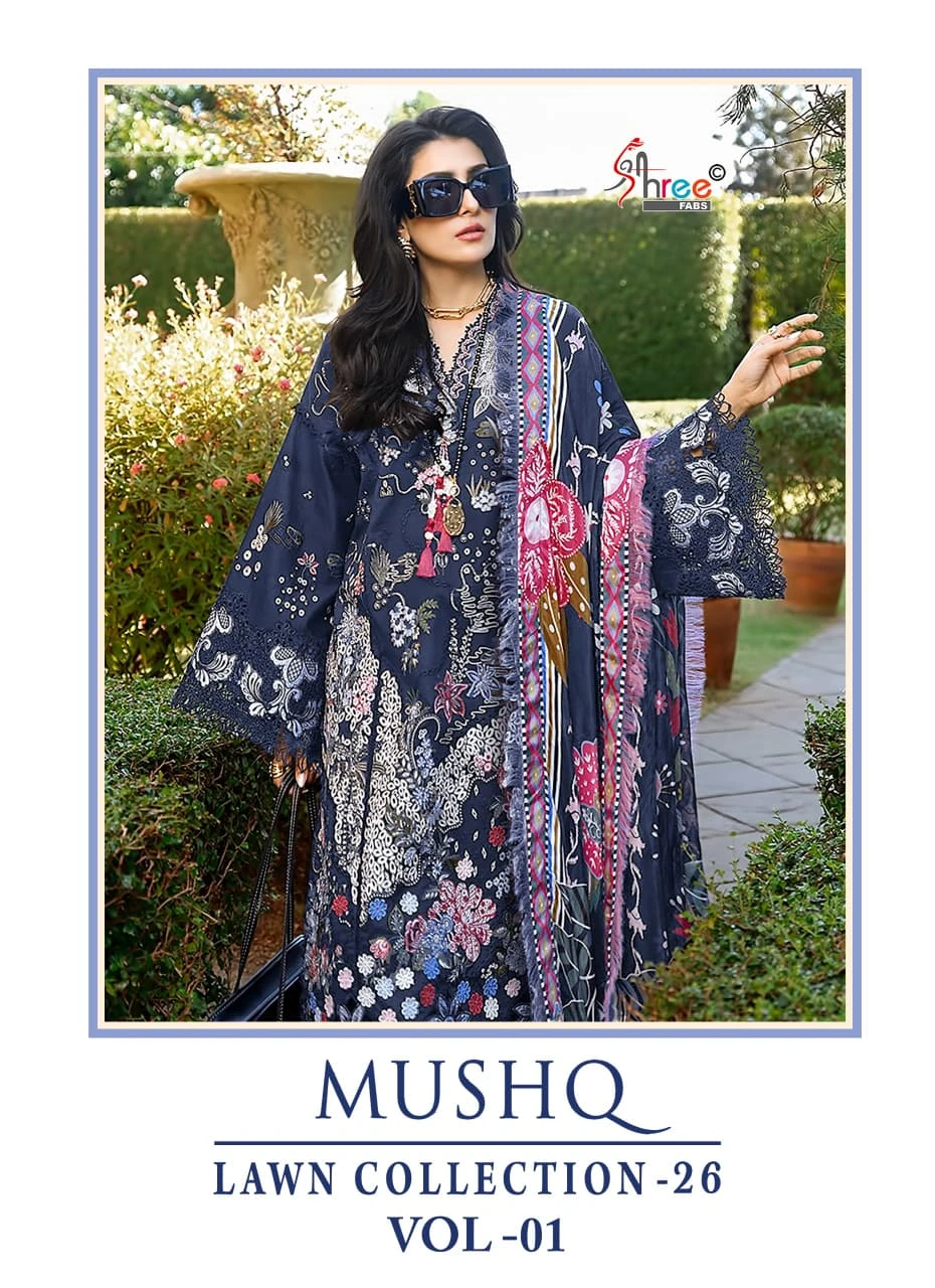 Shree Fabs Mushq Lawn Collection Vol 1 - Pakistani Suit Design