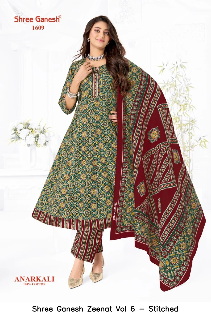 Shree Ganesh Zeenat Vol 6 - Stitched