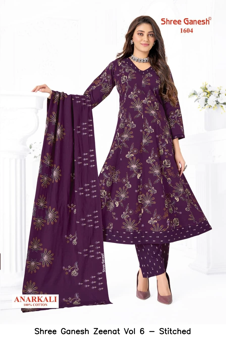 Shree Ganesh Zeenat Vol 6 - Stitched