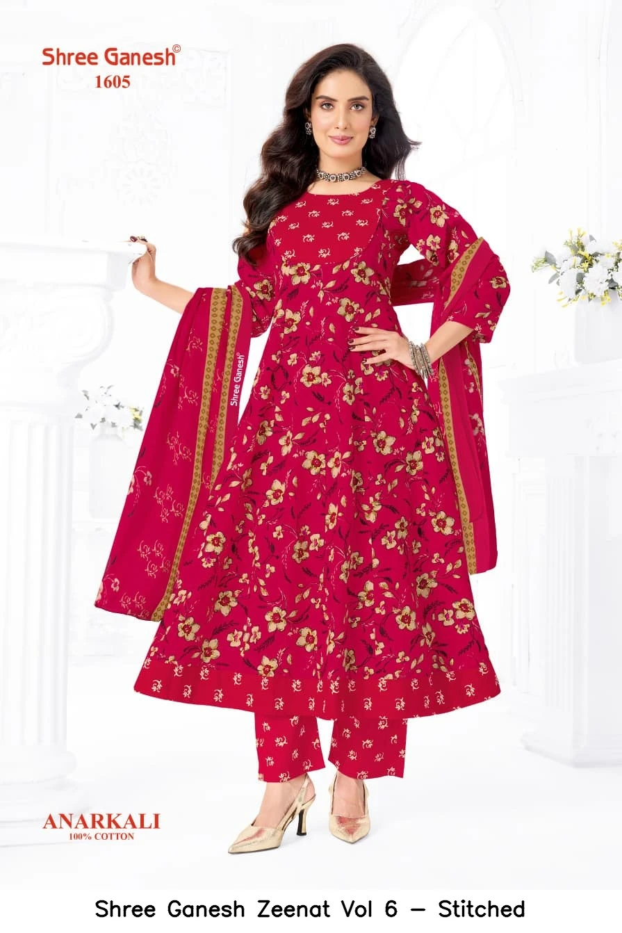 Shree Ganesh Zeenat Vol 6 - Stitched