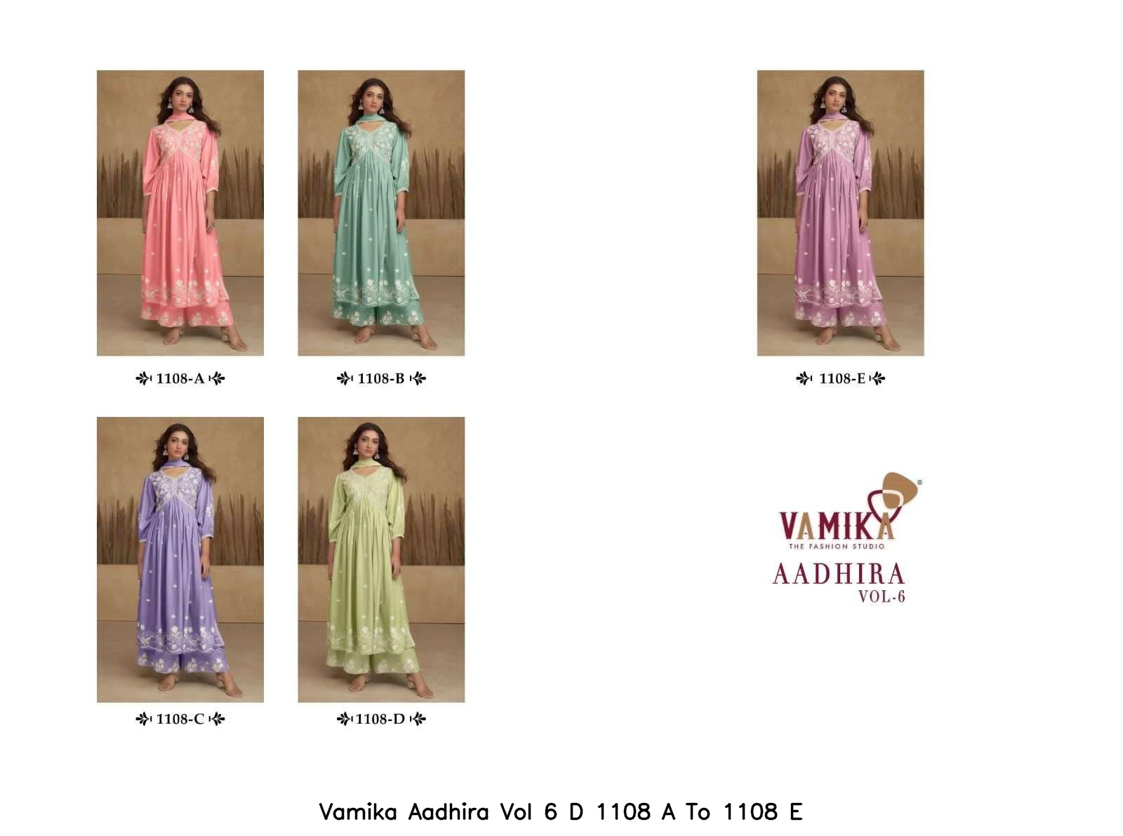 Vamika Aadhira Vol 6 D 1108 A To 1108 E