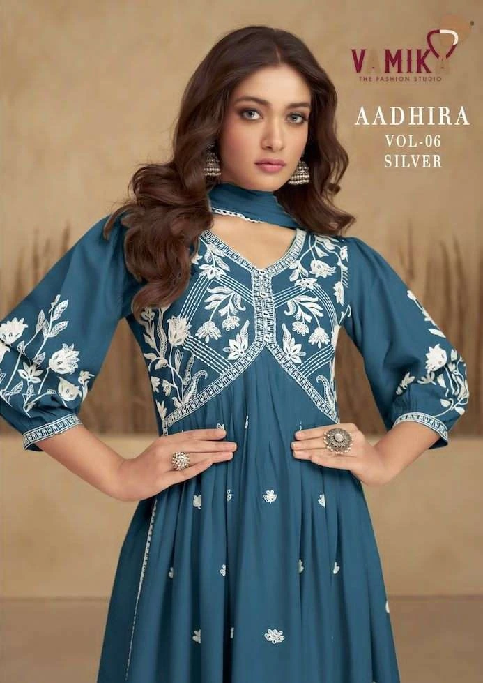 Vamika Aadhira Vol 6 Silver D 1108 F To 1108 J