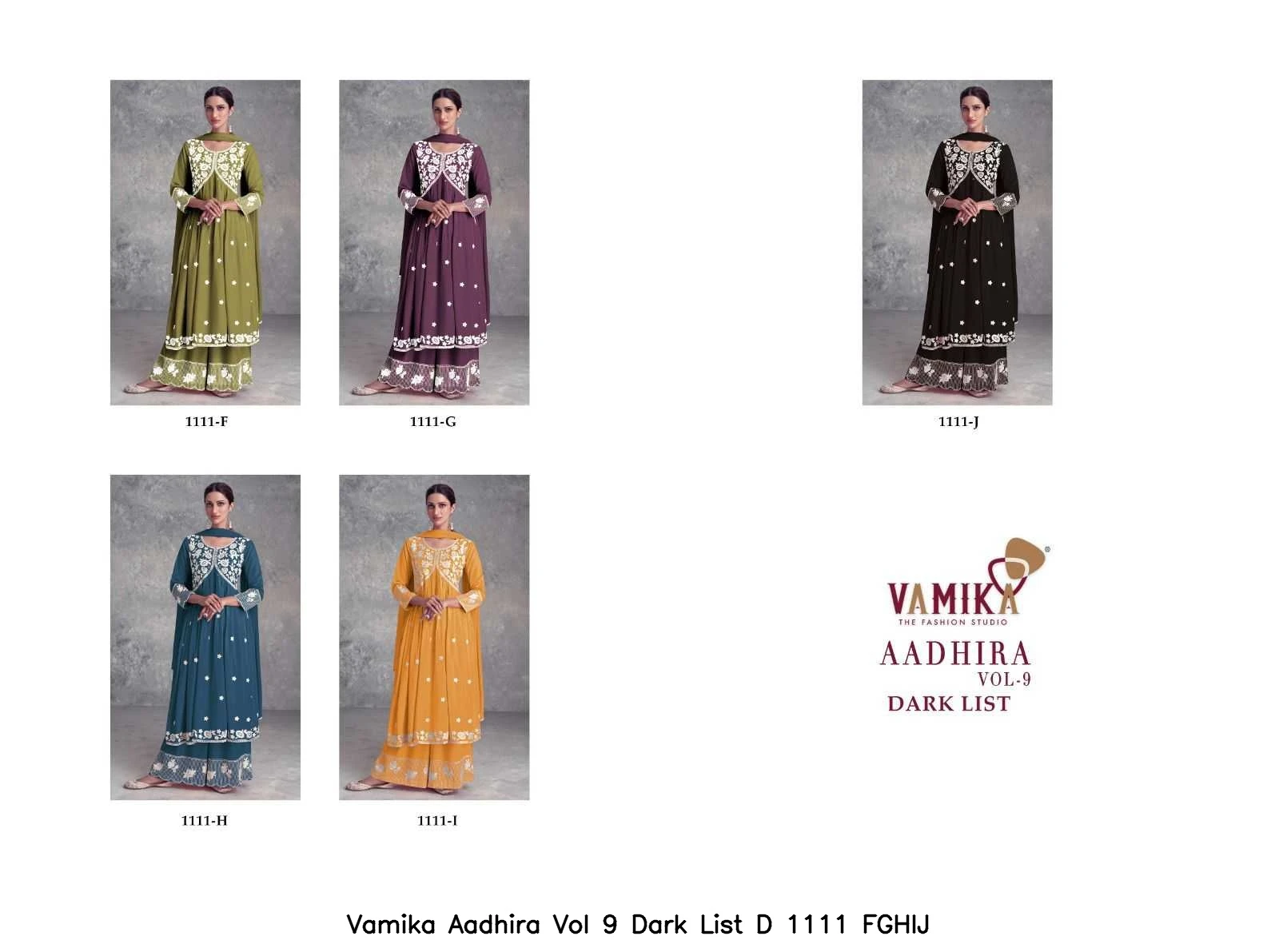 Vamika Aadhira Vol 9 Dark List D 1111 FGHIJ