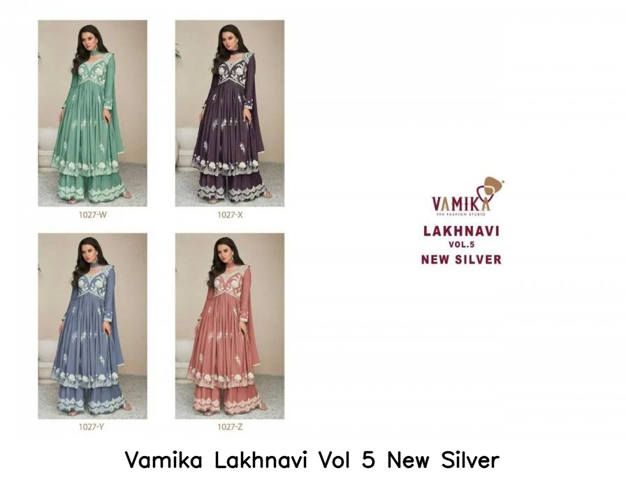 Vamika Lakhnavi Vol 5 New Silver