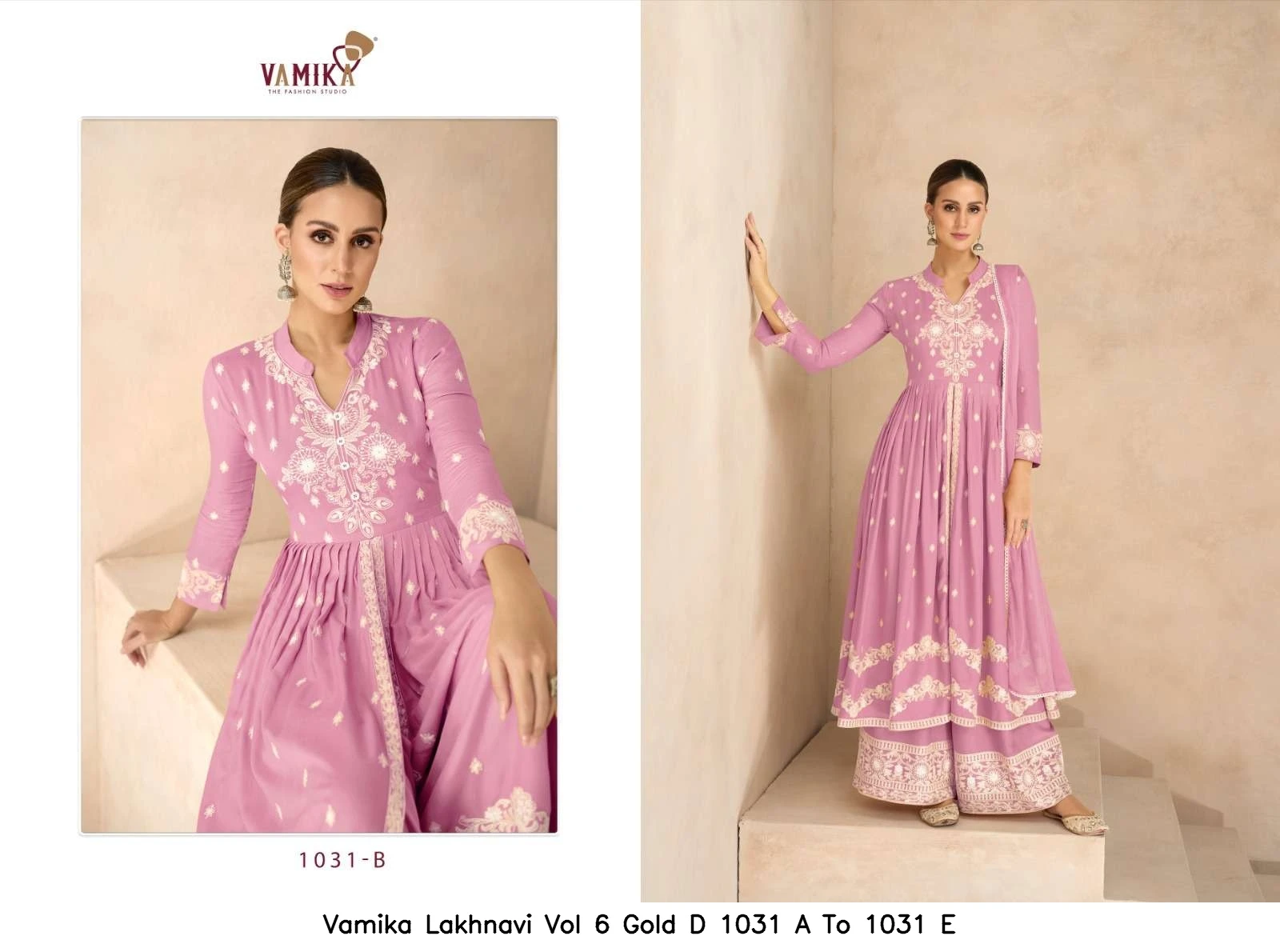 Vamika Lakhnavi Vol 6 Gold D 1031 A To 1031 E