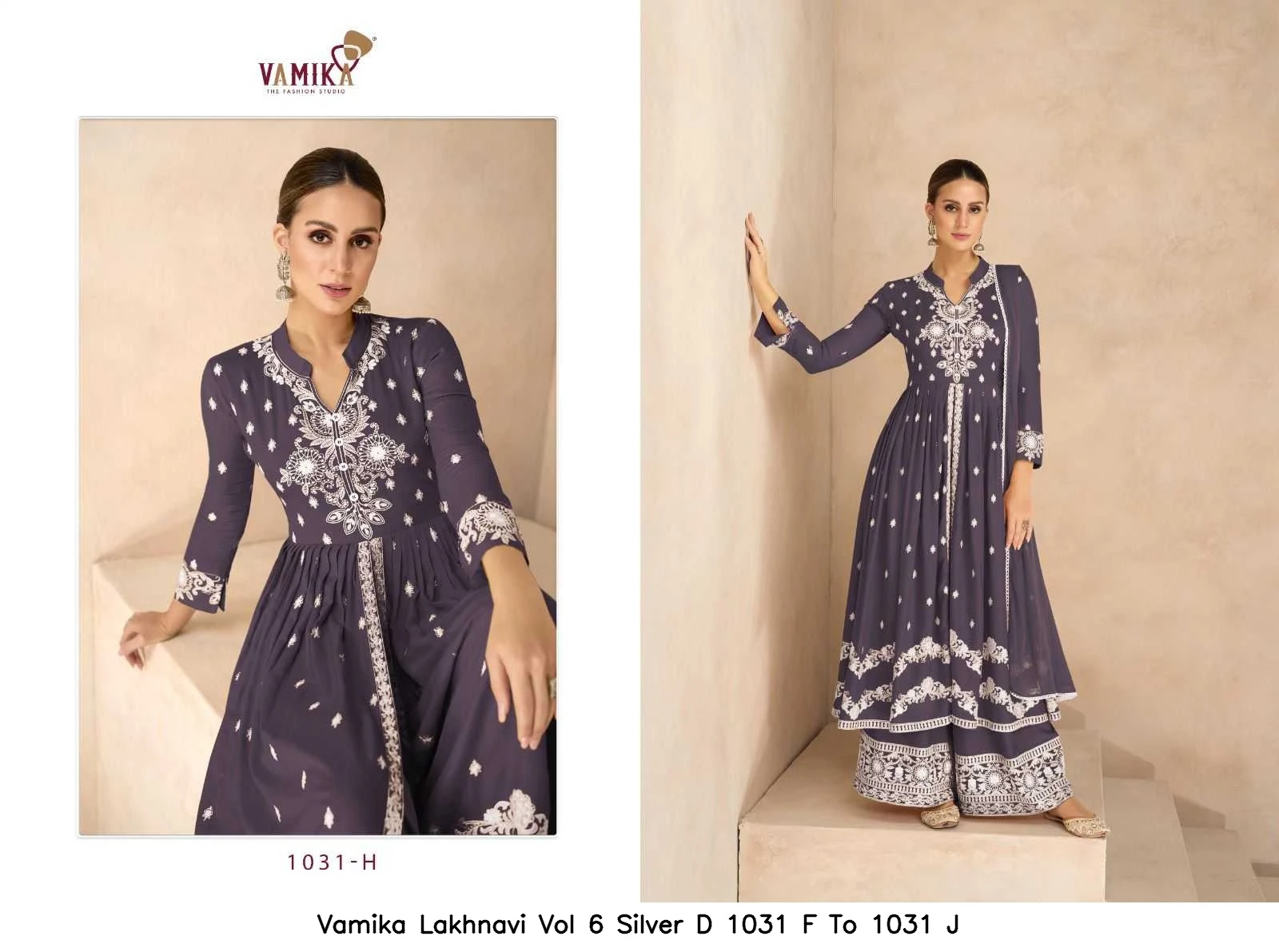 Vamika Lakhnavi Vol 6 Silver D 1031 F To 1031 J