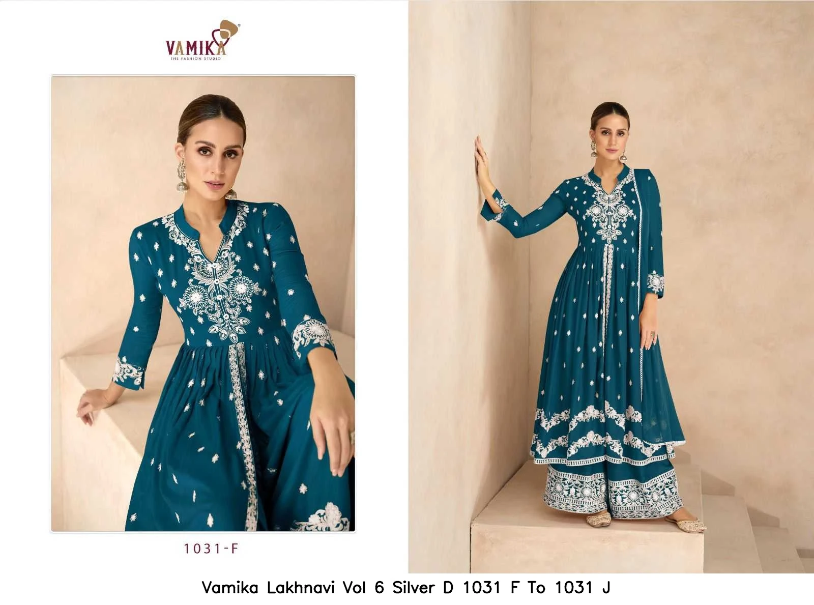 Vamika Lakhnavi Vol 6 Silver D 1031 F To 1031 J