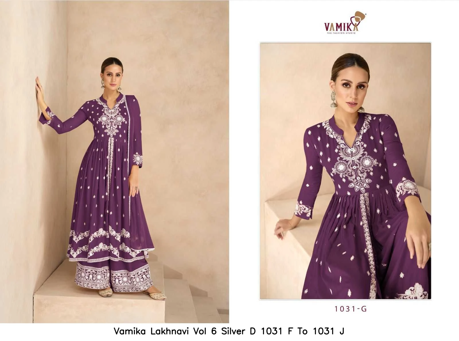 Vamika Lakhnavi Vol 6 Silver D 1031 F To 1031 J