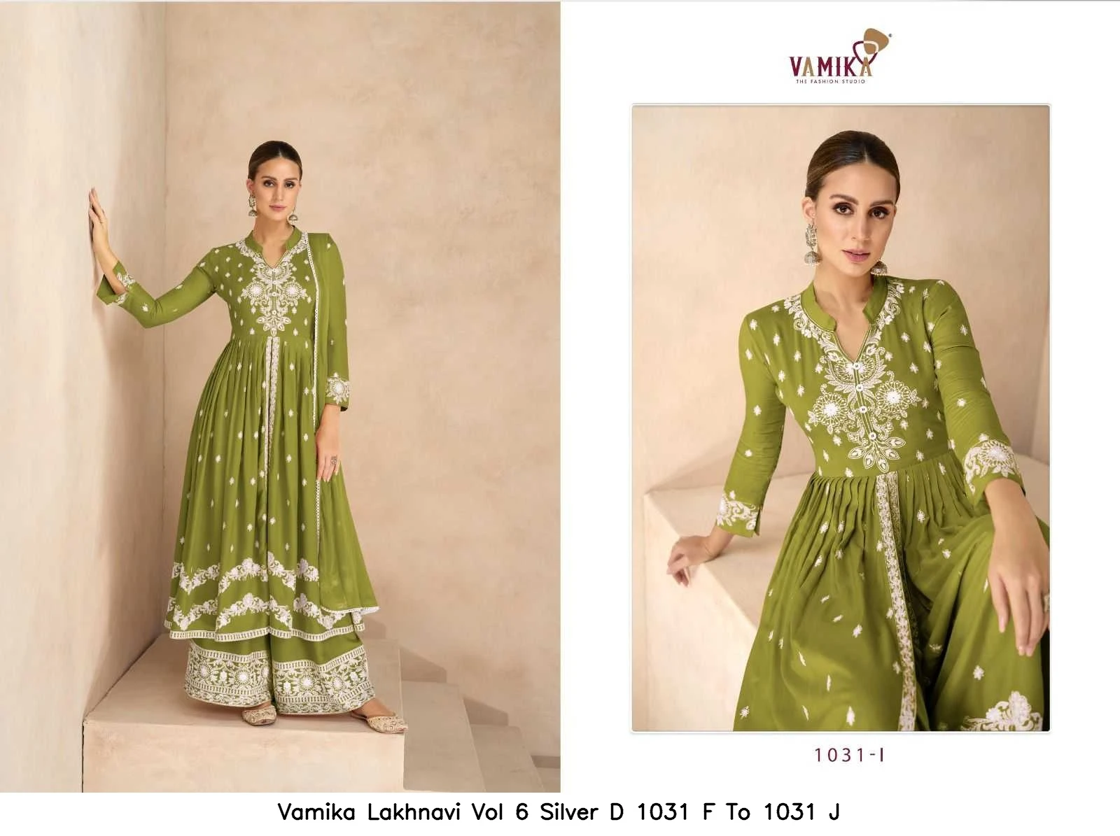 Vamika Lakhnavi Vol 6 Silver D 1031 F To 1031 J