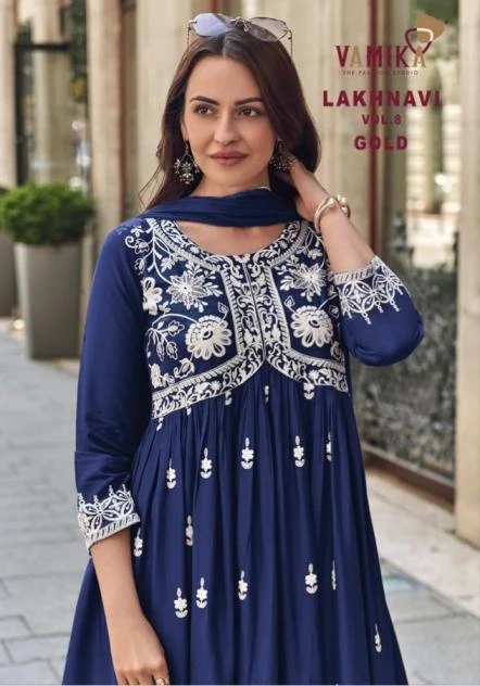 Vamika Lakhnavi Vol 8 Gold D 1047 E To 1047 H