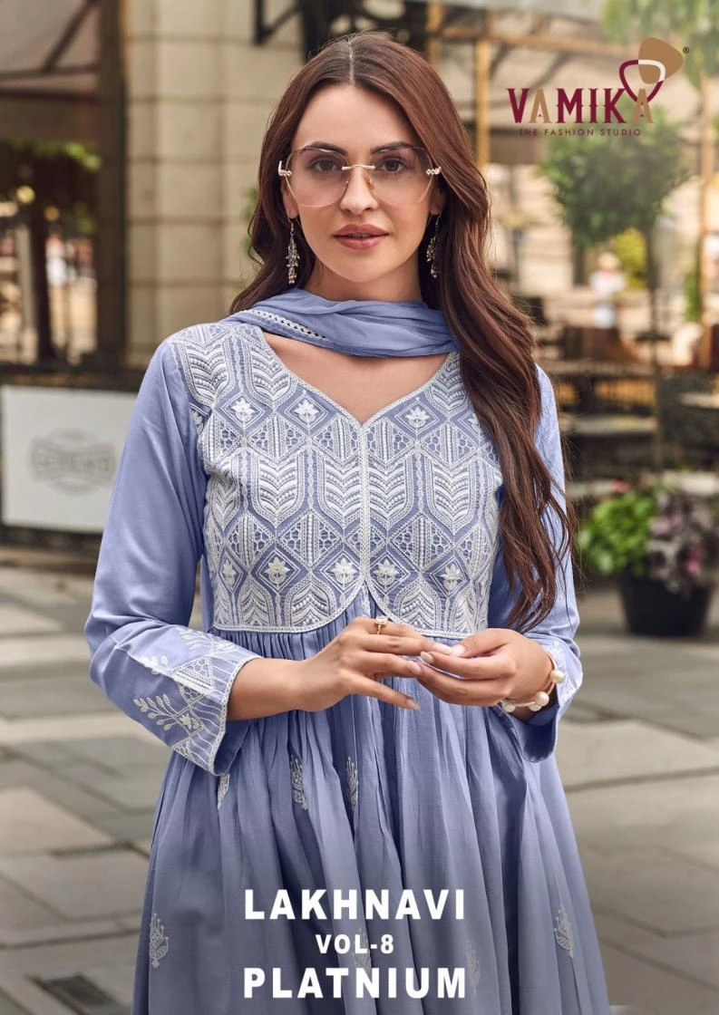 Vamika Lakhnavi Vol 8 Platnium D 1043 A To 1043 D