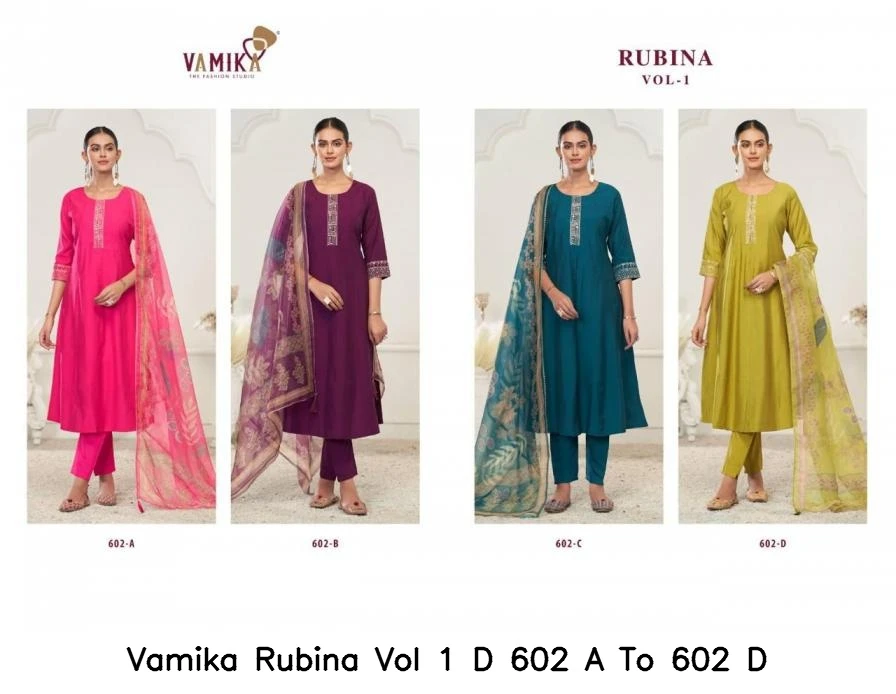 Vamika Rubina Vol 1 D 602 A To 602 D