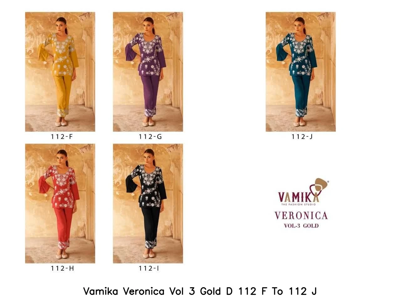 Vamika Veronica Vol 3 Gold D 112 F To 112 J