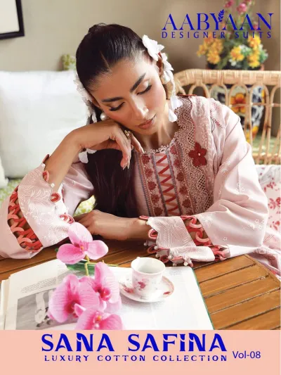 Aabyaan Sana Safina Vol 8 — Karachi Pattern Dress, Aabyaan Designer Suit wholesale from Surat — view 1
