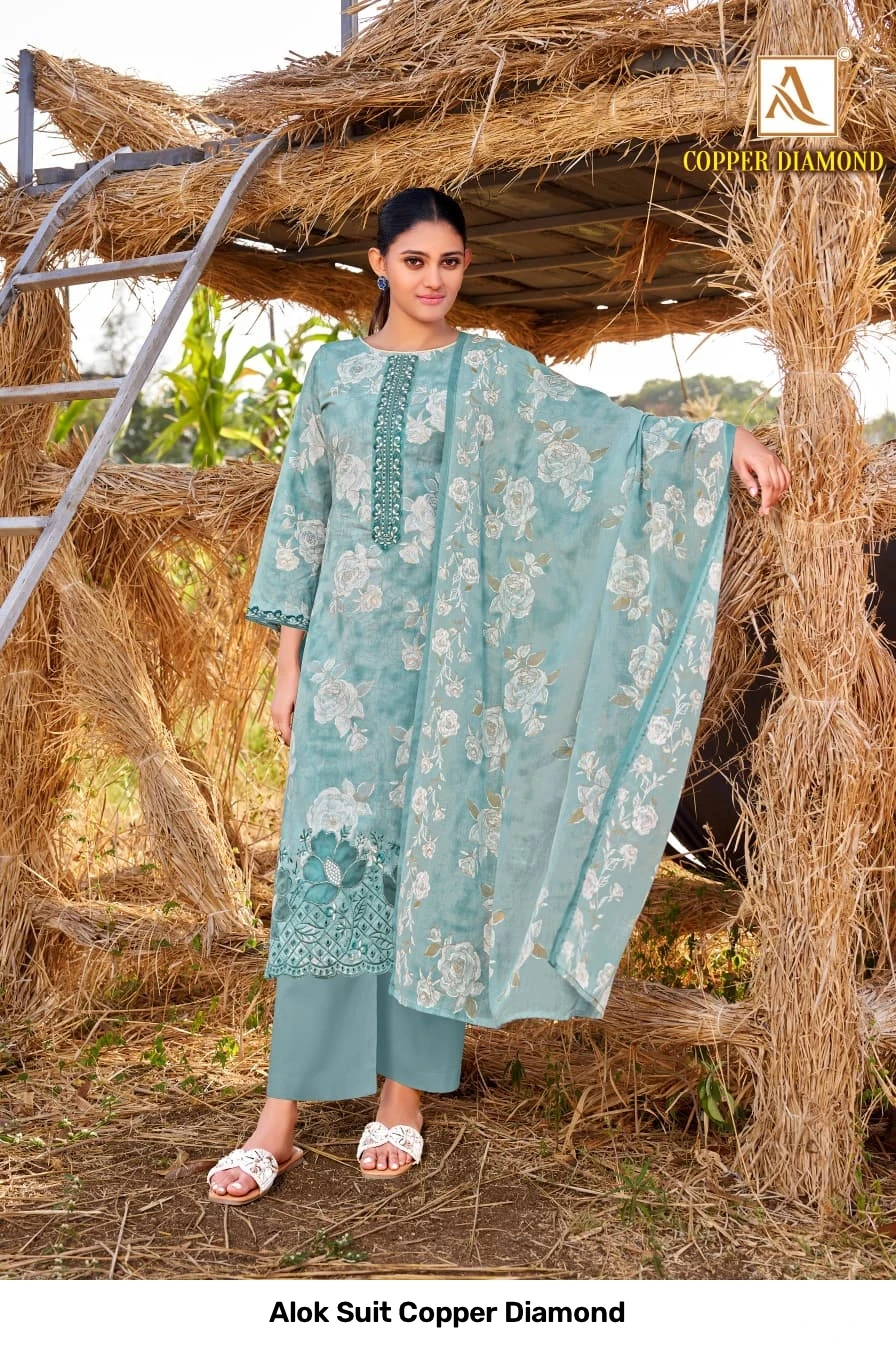 Alok Suit Copper Diamond 3