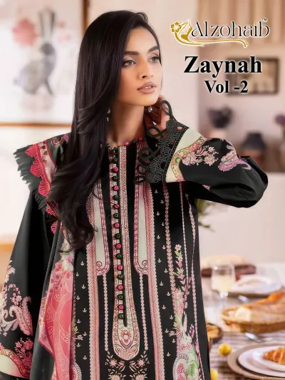 Alzohaib Zaynah Vol 2 — Pure Cotton Patch Work, Pakistani Suits, Alzohaib wholesale from Surat — view 1