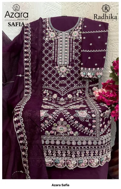 Azara Safia — Semi Stitched Suits, Azara wholesale from Surat — view 5