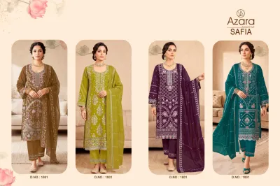Azara Safia — Semi Stitched Suits, Azara wholesale from Surat — view 6
